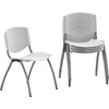 image:imageFlash Furniture HERCULES 5 Pack 880 lb Capacity White Plastic Stack Chair  Comfortable Seating with Durable DesignWhite