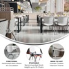 image:imageFlash Furniture HERCULES 5 Pack 880 lb Capacity White Plastic Stack Chair  Comfortable Seating with Durable DesignWhite
