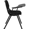 image:imageFlash Furniture HERCULES 5 Pack Black Padded Ergonomic Shell Chair with Right Handed FlipUp Tablet Arm1
