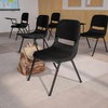 image:imageFlash Furniture HERCULES 5 Pack Black Padded Ergonomic Shell Chair with Right Handed FlipUp Tablet Arm1