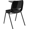 image:imageFlash Furniture HERCULES 5 Pack Black Padded Ergonomic Shell Chair with Right Handed FlipUp Tablet Arm1