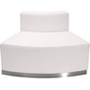 image:imageFlash Furniture HERCULES Alon Series White LeatherSoft Loveseat with Brushed Stainless Steel BaseMelrose White