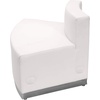image:imageFlash Furniture HERCULES Alon Series White LeatherSoft Loveseat with Brushed Stainless Steel BaseMelrose White