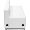 image:imageFlash Furniture HERCULES Alon Series White LeatherSoft Loveseat with Brushed Stainless Steel BaseMelrose White