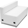 image:imageFlash Furniture HERCULES Alon Series White LeatherSoft Loveseat with Brushed Stainless Steel BaseMelrose White