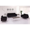image:imageFlash Furniture HERCULES Lacey Series Contemporary Black LeatherSoft Chair with Stainless Steel FrameBlack