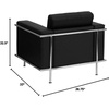 image:imageFlash Furniture HERCULES Lesley Series Contemporary Black LeatherSoft Chair with Encasing FrameBlack