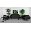 image:imageFlash Furniture HERCULES Lesley Series Contemporary Black LeatherSoft Chair with Encasing FrameBlack