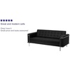 image:imageFlash Furniture HERCULES Lesley Series Contemporary Black LeatherSoft Sofa with Encasing Frame