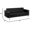 image:imageFlash Furniture HERCULES Lesley Series Contemporary Black LeatherSoft Sofa with Encasing Frame