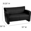 image:imageFlash Furniture HERCULES Majesty Series Black LeatherSoft LoveseatBlack