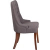 image:imageFlash Furniture HERCULES Paddington Series Grey Fabric Tufted ChairGray Fabric