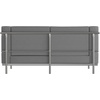 image:imageFlash Furniture HERCULES Regal Series Contemporary Black LeatherSoft Loveseat with Encasing FrameGrey