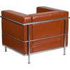 image:imageFlash Furniture HERCULES Regal Series Contemporary Cognac LeatherSoft Chair with Encasing Frame