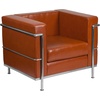 image:imageFlash Furniture HERCULES Regal Series Contemporary Cognac LeatherSoft Chair with Encasing Frame