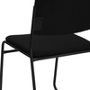 image:imageFlash Furniture HERCULES Series 500 lb Capacity High Density Black Vinyl Stacking Chair with Sled BaseBlack FabricBlack Frame