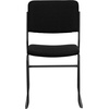image:imageFlash Furniture HERCULES Series 500 lb Capacity High Density Black Vinyl Stacking Chair with Sled BaseBlack FabricBlack Frame
