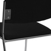 image:imageFlash Furniture HERCULES Series 500 lb Capacity High Density Black Vinyl Stacking Chair with Sled BaseBlack FabricChrome Frame