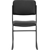 image:imageFlash Furniture HERCULES Series 500 lb Capacity High Density Black Vinyl Stacking Chair with Sled BaseBlack VinylBlack Frame
