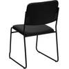 image:imageFlash Furniture HERCULES Series 500 lb Capacity High Density Black Vinyl Stacking Chair with Sled BaseBlack VinylBlack Frame