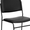 image:imageFlash Furniture HERCULES Series 500 lb Capacity High Density Black Vinyl Stacking Chair with Sled BaseBlack VinylBlack Frame