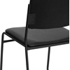 image:imageFlash Furniture HERCULES Series 500 lb Capacity High Density Black Vinyl Stacking Chair with Sled BaseBlack VinylBlack Frame