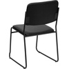 image:imageFlash Furniture HERCULES Series 500 lb Capacity High Density Black Vinyl Stacking Chair with Sled BaseBlack VinylBlack Frame