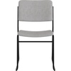 image:imageFlash Furniture HERCULES Series 500 lb Capacity High Density Black Vinyl Stacking Chair with Sled BaseGray FabricBlack Frame