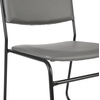 image:imageFlash Furniture HERCULES Series 500 lb Capacity High Density Black Vinyl Stacking Chair with Sled BaseGray VinylBlack Frame