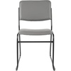 image:imageFlash Furniture HERCULES Series 500 lb Capacity High Density Black Vinyl Stacking Chair with Sled BaseGray VinylBlack Frame