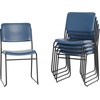 image:imageFlash Furniture HERCULES Series 500 lb Capacity High Density Black Vinyl Stacking Chair with Sled BaseNavy VinylBlack Frame