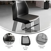 image:imageFlash Furniture HERCULES Series 661 lb Capacity Black Stack Chair with AirVent Back and Black Powder Coated Sled BaseBlack