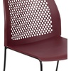 image:imageFlash Furniture HERCULES Series 661 lb Capacity Black Stack Chair with AirVent Back and Black Powder Coated Sled BaseBurgundy