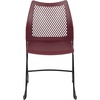 image:imageFlash Furniture HERCULES Series 661 lb Capacity Black Stack Chair with AirVent Back and Black Powder Coated Sled BaseBurgundy