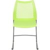 image:imageFlash Furniture HERCULES Series 661 lb Capacity Black Stack Chair with AirVent Back and Black Powder Coated Sled BaseGreen