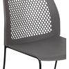 image:imageFlash Furniture HERCULES Series 661 lb Capacity Black Stack Chair with AirVent Back and Black Powder Coated Sled BaseGrey