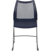 image:imageFlash Furniture HERCULES Series 661 lb Capacity Black Stack Chair with AirVent Back and Black Powder Coated Sled BaseNavy