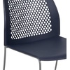 image:imageFlash Furniture HERCULES Series 661 lb Capacity Black Stack Chair with AirVent Back and Black Powder Coated Sled BaseNavy
