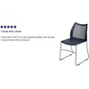 image:imageFlash Furniture HERCULES Series 661 lb Capacity Black Stack Chair with AirVent Back and Black Powder Coated Sled BaseNavy