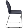 image:imageFlash Furniture HERCULES Series 661 lb Capacity Black Stack Chair with AirVent Back and Black Powder Coated Sled BaseNavy