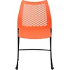 image:imageFlash Furniture HERCULES Series 661 lb Capacity Black Stack Chair with AirVent Back and Black Powder Coated Sled BaseOrange