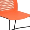 image:imageFlash Furniture HERCULES Series 661 lb Capacity Black Stack Chair with AirVent Back and Black Powder Coated Sled BaseOrange