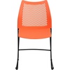image:imageFlash Furniture HERCULES Series 661 lb Capacity Black Stack Chair with AirVent Back and Black Powder Coated Sled BaseOrange