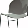 image:imageFlash Furniture HERCULES Series 880 lb Capacity Black UltraCompact Stack Chair with Chrome FrameGray PlasticBlack Frame