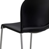 image:imageFlash Furniture HERCULES Series 880 lb Capacity Gray Full Back Contoured Stack Chair with Black Powder Coated Sled BaseBlack