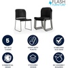 image:imageFlash Furniture HERCULES Series 880 lb Capacity Gray Full Back Contoured Stack Chair with Black Powder Coated Sled BaseBlack