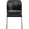 image:imageFlash Furniture HERCULES Series 880 lb Capacity Gray Full Back Contoured Stack Chair with Black Powder Coated Sled BaseBlack