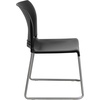 image:imageFlash Furniture HERCULES Series 880 lb Capacity Gray Full Back Contoured Stack Chair with Black Powder Coated Sled BaseBlack