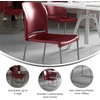 image:imageFlash Furniture HERCULES Series 880 lb Capacity Gray Full Back Contoured Stack Chair with Black Powder Coated Sled BaseBurgundy