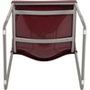 image:imageFlash Furniture HERCULES Series 880 lb Capacity Gray Full Back Contoured Stack Chair with Black Powder Coated Sled BaseBurgundy
